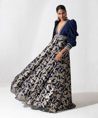 Midnight Blue Modesty Dress 2