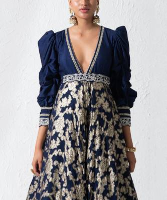 Midnight Blue Modesty Dress 4