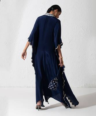 Midnight Blue Haya Kaftan 2