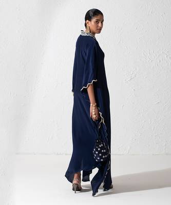 Midnight Blue Haya Kaftan 3