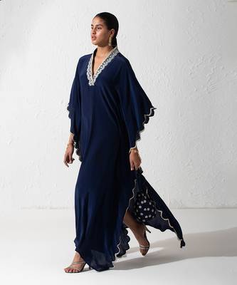 Midnight Blue Haya Kaftan 4