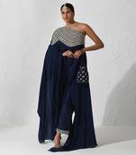 Midnight Blue Alora Cape Set