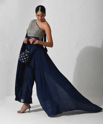 Midnight Blue Alora Cape Set 2
