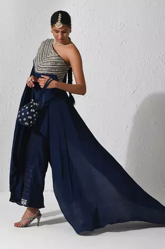 Midnight Blue Alora Cape Set