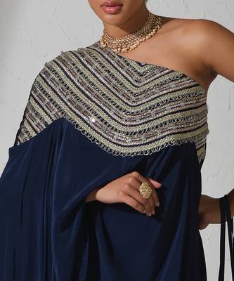 Midnight Blue Alora Cape Set 4