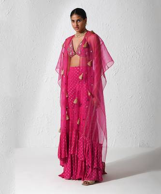 Hot Pink Frosting Cape Set 2