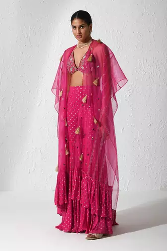 Hot Pink Frosting Cape Set