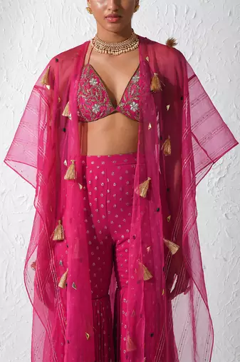 Hot Pink Frosting Cape Set