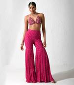 Hot Pink Summer Sideup Pant Set