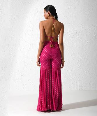 Hot Pink Summer Sideup Pant Set 3