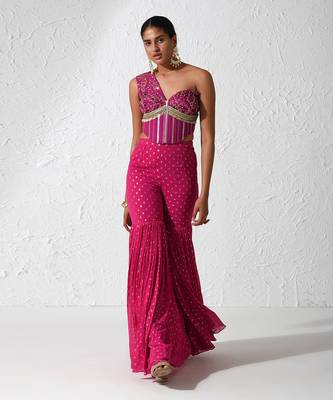 Hot Pink Burnt Pepper Co-ord Set 1