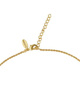 Zariin Gold Dipped Dream of the Past Green Onyx Pendant Necklace 6