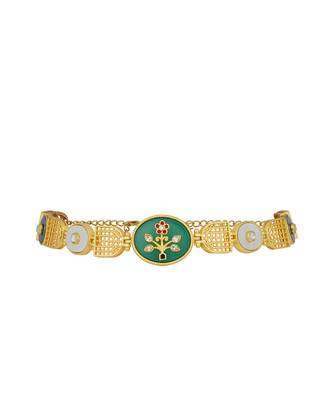 Zariin Gold Dipped Glory of Tradition Choker Necklace 4