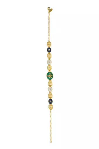 Zariin Gold Dipped Glory of Tradition Choker Necklace