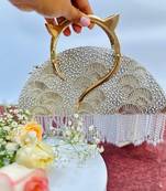 Thea Silver Halfmoon Bag