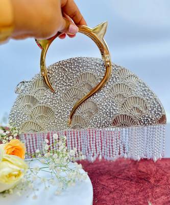 Thea Silver Halfmoon Bag 2