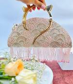 Thea Pink Halfmoon Bag