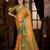 Orange woven art silk saree with blouse