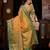 Orange woven art silk saree with blouse