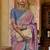 Pink woven pure silk blend saree with blouse