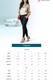 Lyra Black Treggings For Women