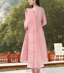 Light Pink Cotton Embroidered Salwar Suit