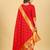 Red zari banarasi silk salwar