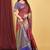 Red woven art silk saree with blouse