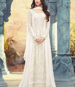 Maahi Styles Off-White Georgette Anarkali Salwar Suit