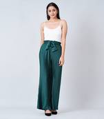 Bottle Green Pleated Palazzo