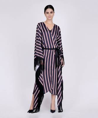 Dark Blue Full Length Cover Up 1