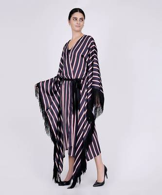 Dark Blue Full Length Cover Up 3