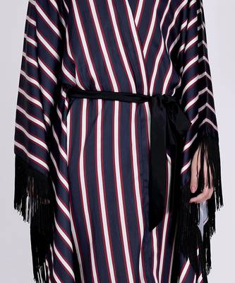 Dark Blue Full Length Cover Up 5