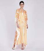 Orange Full Length Cover Up