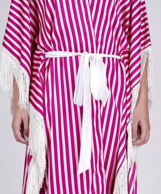 Pink And White Full Length Cover Up 5