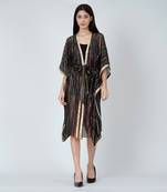 Black Lurex Short Cover Up