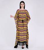 Yellow Aztec Poncho Dress