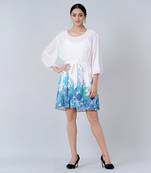 Teal And Blue Floral Dress