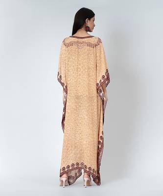 Yellow Pearl Full Length Kaftan 4