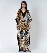 Yellow Baroque Full Length Kaftan