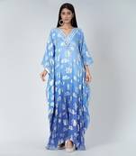 Blue Ombre Full Length Kaftan