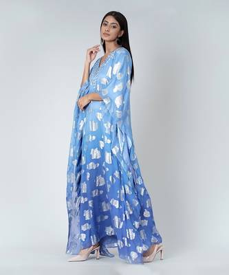Blue Ombre Full Length Kaftan 3