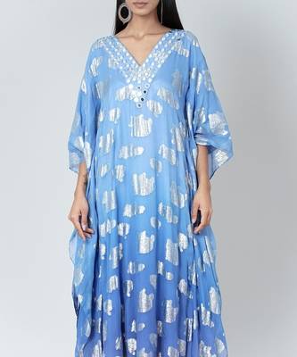 Blue Ombre Full Length Kaftan 5