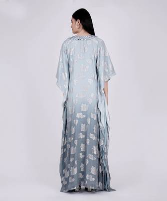 Grey Ombre Full Length Kaftan 3