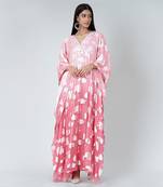 Rose Pink Ombre Full Length Kaftan