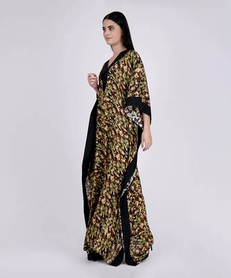 Forest Green Camouflage Full Length Kaftan 3