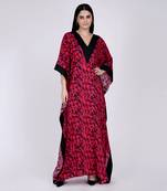 Red Camouflage Full Length Kaftan