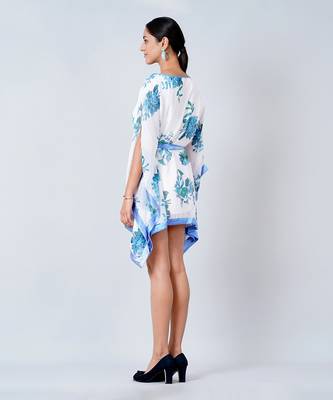 Blue Floral Kaftan Tunic 5