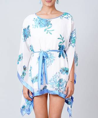 Blue Floral Kaftan Tunic 6