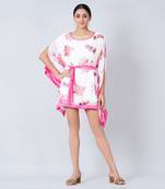 Pink Floral Kaftan Tunic